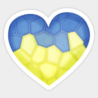 Strong Heart. Ukrainian heart Sticker